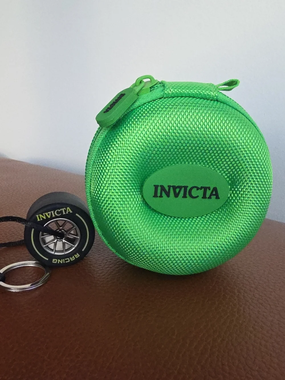 ACTIVA X INVICTA NWT White and Green Digital Chronograph Watch With Keychain